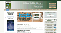 Desktop Screenshot of gilfordlibrary.org