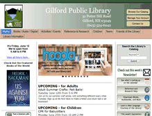Tablet Screenshot of gilfordlibrary.org